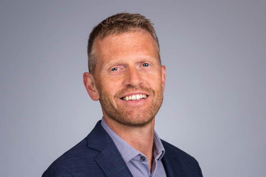 Portrait of smiling man, business style