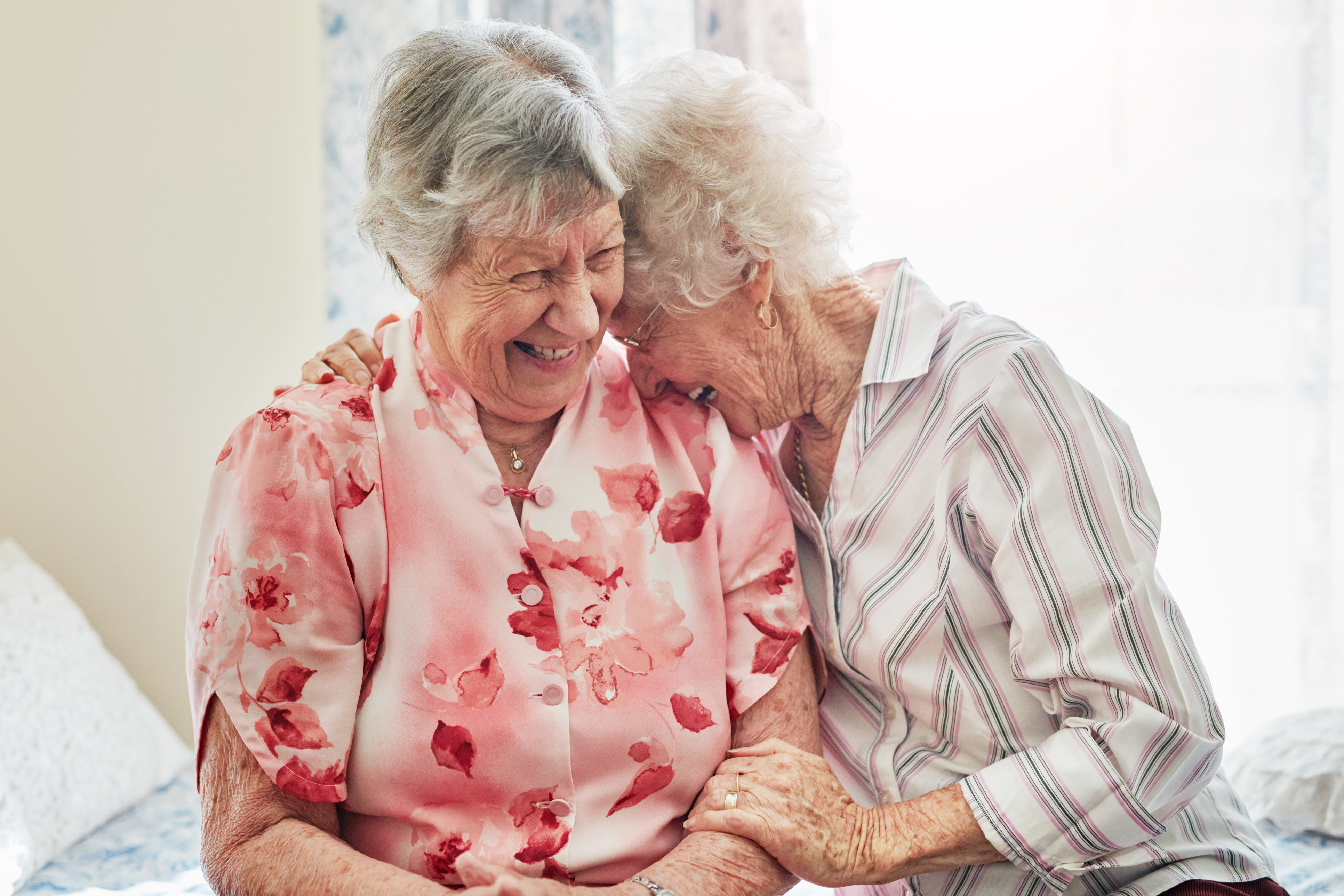 Old ladies laughing