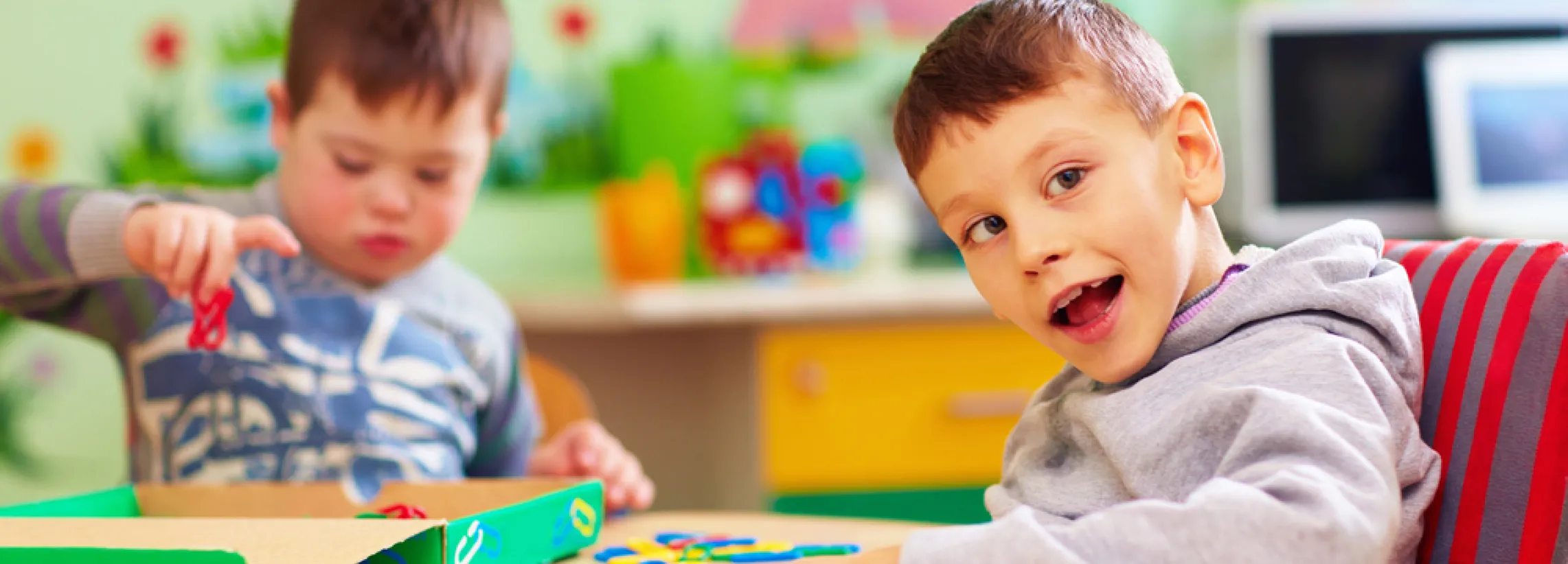 Boy in school