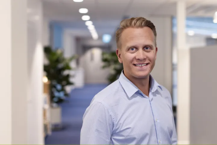 Portrait of man smiling