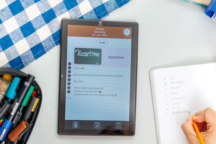 MEMOplanner medium aktivitet med notat
