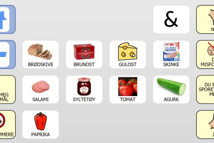 Afasi B skjembilde Grid