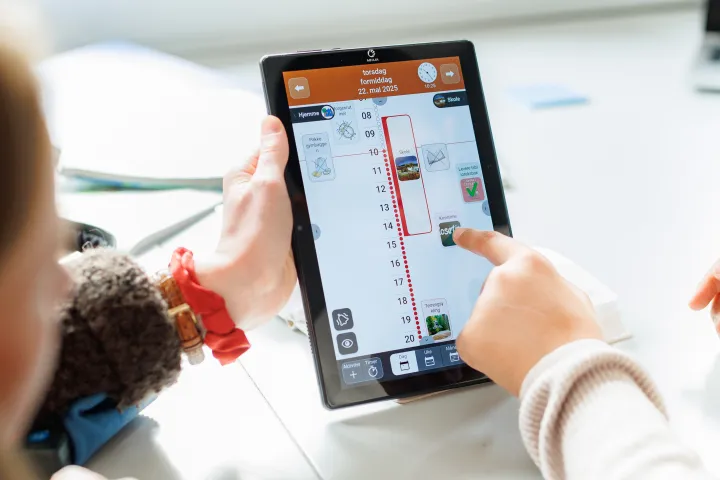 Memoplanner medium i bruk