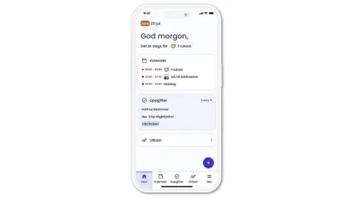 Handi Go startskärm