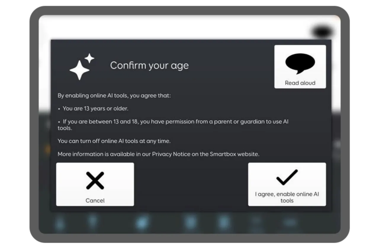 Accessible age confirmation